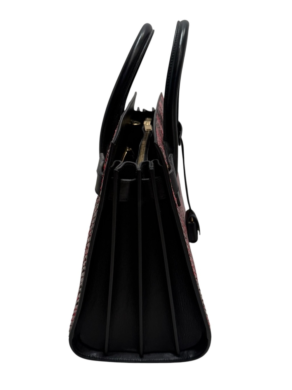 Saint Laurent YSL Sac Dejour Red Python Satchel 355153 LECJ1 - Picture 7 of 16